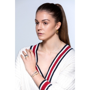 Brazalete de oro amarillo y brillantes